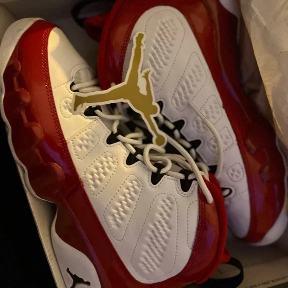 Nike Air Jordan 9 Retro White/Gym Red” GS